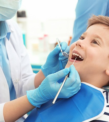 During your child’s checkup you can expect their dentist to physically examine their teeth and gums