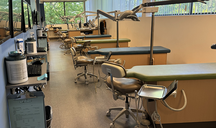 Row of dental treatment stations